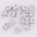 Lovely charmes de lapin blanc charms flottants pour pendentif de médaillis, charmes d&#39;animaux